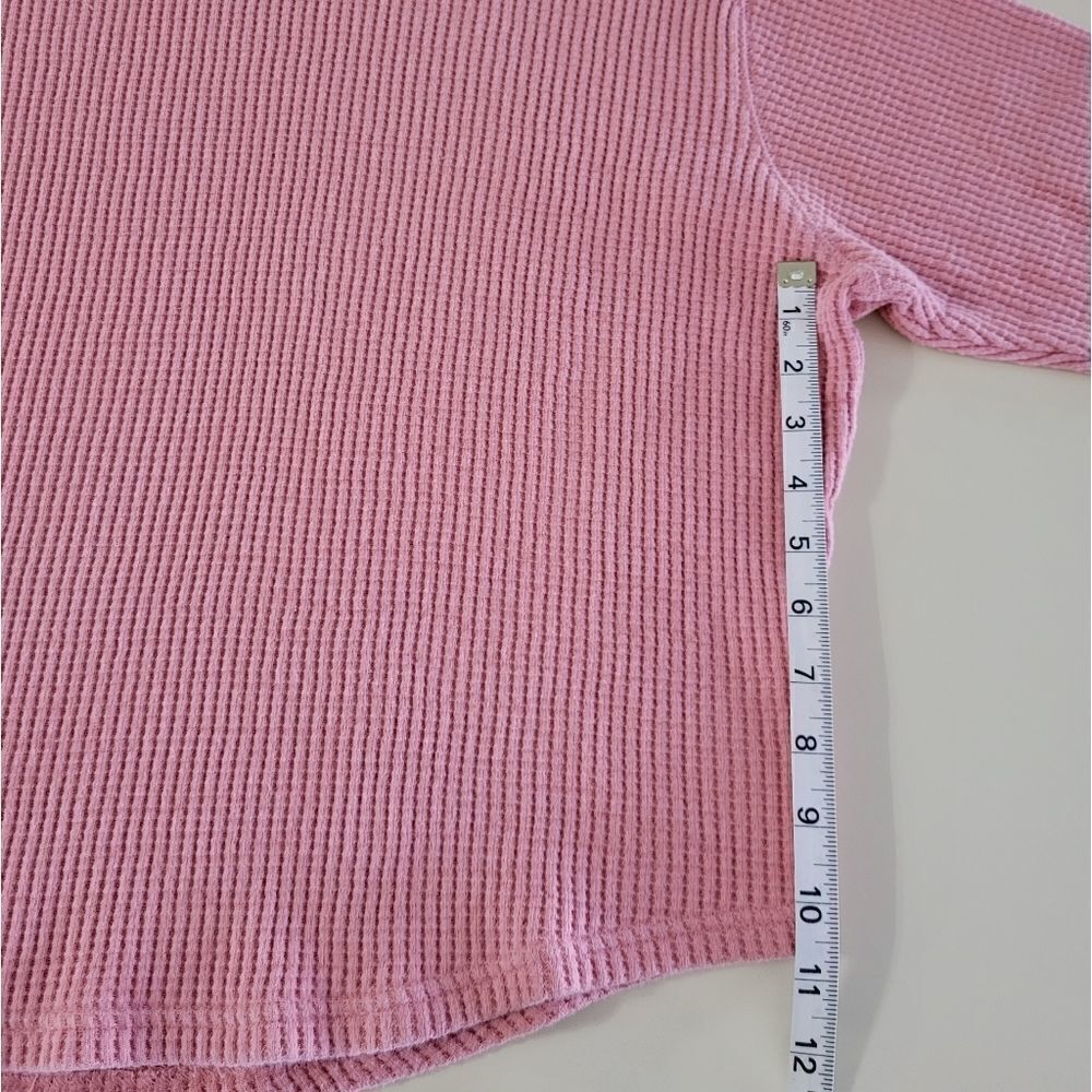 Gap Cropped Waffle-Knit Sweatshirt - Picture 6 of 9